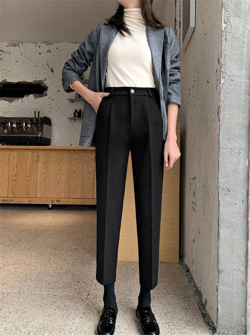 High Waist Loose Casual Trouser